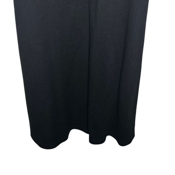 Wild Fable Womens Size Medium Strappy Skater Dress Black Ribbed Knit Fit & Flare - Picture 5 of 6